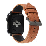 Litchi Texture Genuine Leather Watchband For Apple Watch Series 6 & SE & 5 & 4 40mm / 3 & 2 & 1 38mm, For Apple Watch Series 7 41mm / 6 & SE & 5 & 4 40mm / 3 & 2 & 1 38mm