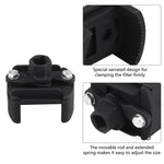 Universal Cast Steel Adjustable 2 Jaw Oil Filter Wrench Fuel Remover Removal Tool Two-claw Cast Steel Filter Wrenches, 80-105mm, 105-145mm