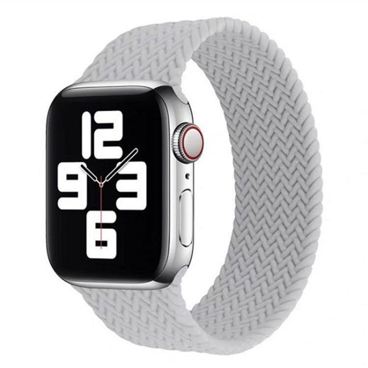 Single-turn Woven Pattern Silicone Watchband For Apple Watch Series 6 & SE & 5 & 4 40mm / 3 & 2 & 1 38mm, S, M, L