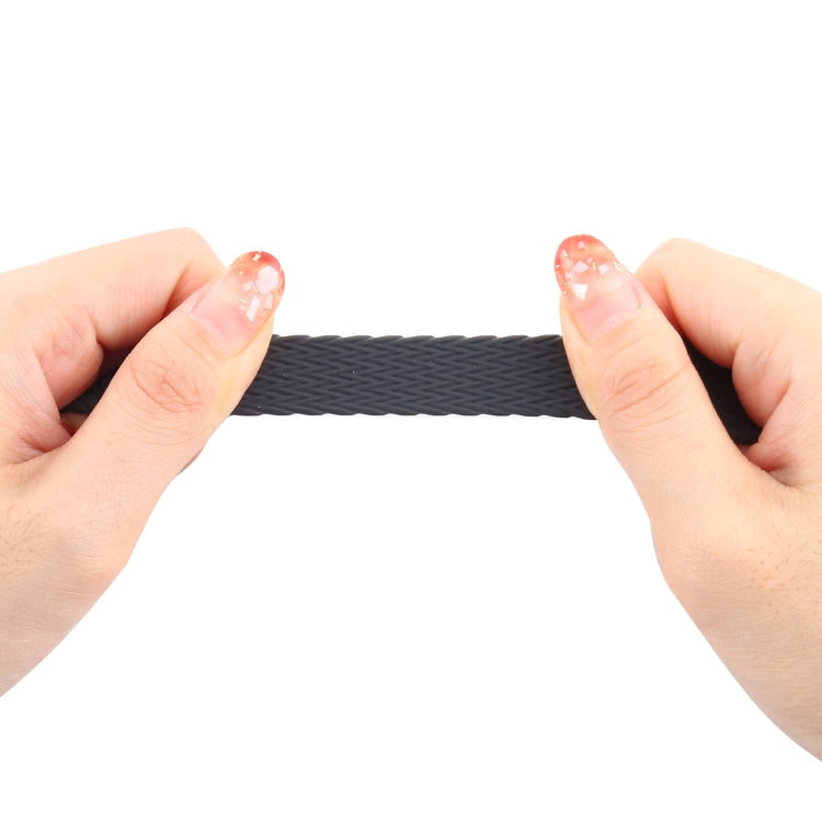 Single-turn Woven Pattern Silicone Watchband For Apple Watch Series 6 & SE & 5 & 4 44mm / 3 & 2 & 1 42mm, S, M, L