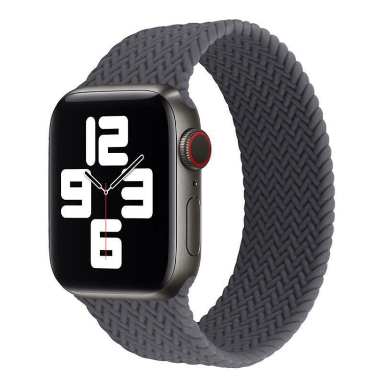 Single-turn Woven Pattern Silicone Watchband For Apple Watch Series 6 & SE & 5 & 4 44mm / 3 & 2 & 1 42mm, S, M, L