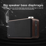 W5A Subwoofer Fabric Wooden Touch Bluetooth Speaker, Support TF Card & U Disk & 3.5mm AUX, Walnut, Yellow Wood