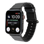 Loop Stripes Replacement Strap Watchband with Iron Buckle, For Apple Watch Series 7  41mm / & 6 & SE & 5 & 4 40mm, For Apple Watch Series  7  45mm / & 6 & SE & 5 & 4 44mm
