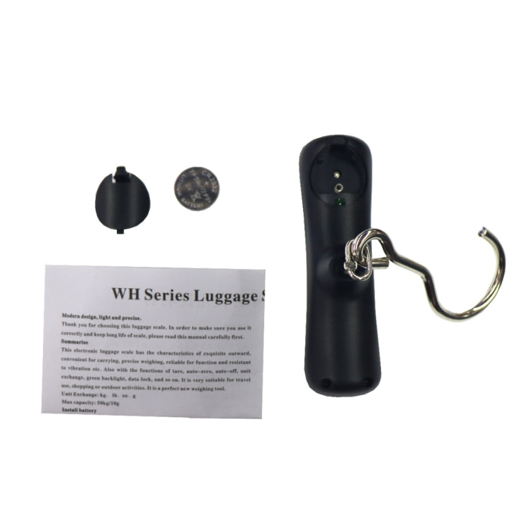 MH-A18 Portable Digital High-Load Weighting Hook Electronic Luggage Scale (10g~50kg), Excluding Batteries, 10g x 50kg
