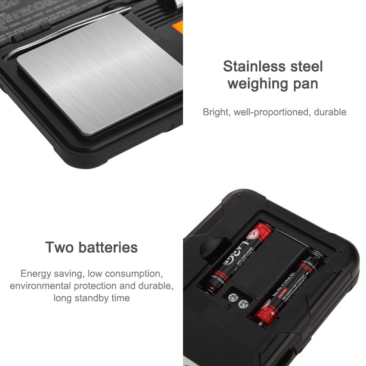 200g/0.01g High-Precision Portable Jewelry Scale  Mini Electronic Scale Precision Carat Electronic Scale, 200g/0.01g