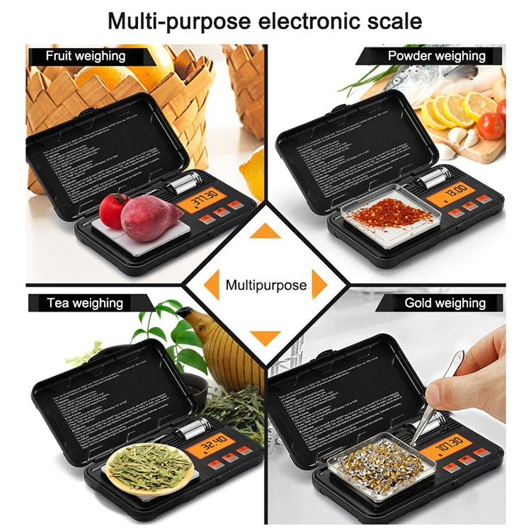 200g/0.01g High-Precision Portable Jewelry Scale  Mini Electronic Scale Precision Carat Electronic Scale, 200g/0.01g