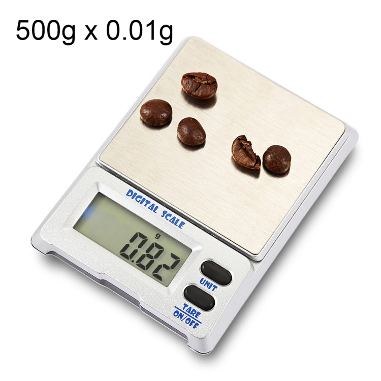 M-18 500g x 0.01g High Accuracy Digital Electronic Jewelry Scale Balance Device with 1.5 inch LCD Screen, 500g/0.01g