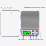 MH-555 6Kg x 0.1g High Accuracy Digital Electronic Portable Kitchen Scale Balance Device with 2.2 inch LCD Screen, 6000g/0.1g