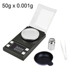 MH-8028 50g x 0.001g High Accuracy Digital Electronic Portable Jewelry Diamond Gem Carat Lab Weight Scale Balance Device with 1.6 inch LCD Screen, 50g/0.001g