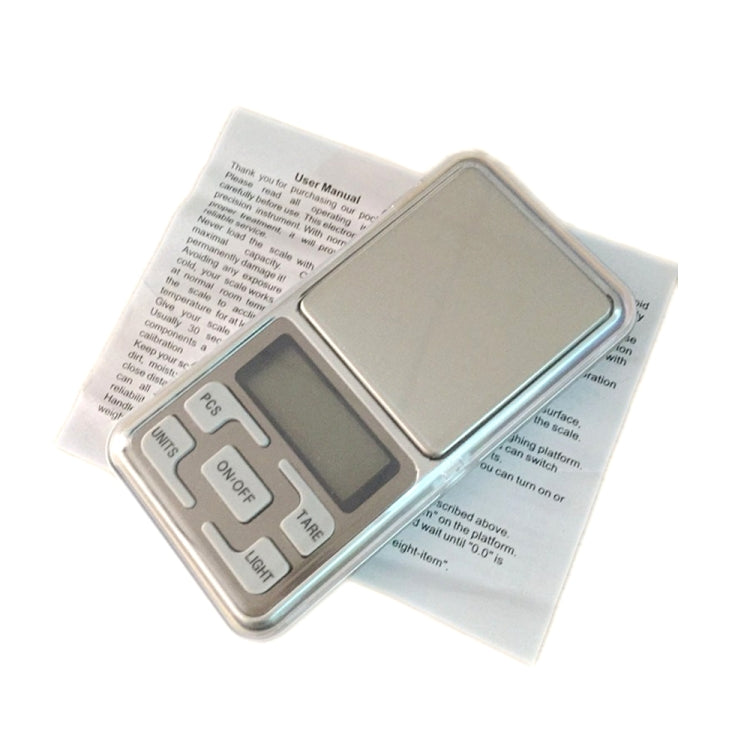 MH-100 500g x 0.1g High Accuracy Digital Electronic Portable Mini Pocket Scale Mobile Phone Weighing Scale Balance Device with 1.6 inch LCD Screen, 500g/0.1g