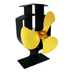 YL401 3-Blade High Temperature Metal Heat Powered Fireplace Stove Fan, YL401 (Silver), YL401 (White), YL401 (Black), YL401 (Bronze), YL401 (Gold)