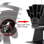 YL602 5-Blade High Temperature Metal Heat Powered Fireplace Stove Fan, YL602 (Grey), YL602 (Gold), YL602 (Rose Red), YL602 (Silver), YL602 (Black), YL602 (Bronze)