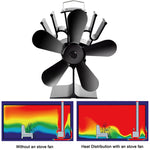 YL602 5-Blade High Temperature Metal Heat Powered Fireplace Stove Fan, YL602 (Grey), YL602 (Gold), YL602 (Rose Red), YL602 (Silver), YL602 (Black), YL602 (Bronze)