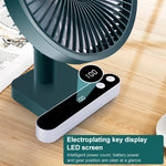 F702 Automatic Shaking Desktop Electric Fan with LED Display