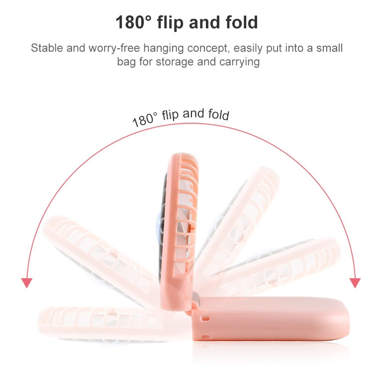 F20 Galvanisierter Handventilator Tragbarer Desktop Faltbarer Mute USB-Halsventilator, F20 (Pink), F20 (Grün), F20 (Blau), F20 (Weiß)