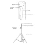 YAD-001 Infrared Thermometer + Automatic Infrared Sensor Sterilization Dispenser with Tripod Mount Holder, YAD-001