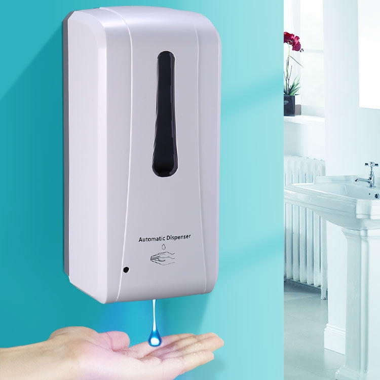 N2001 1000ml Wall-mounted Drip Induction Hand Sanitizer Soap Dispenser with Safety Lock, Soap Dispenser