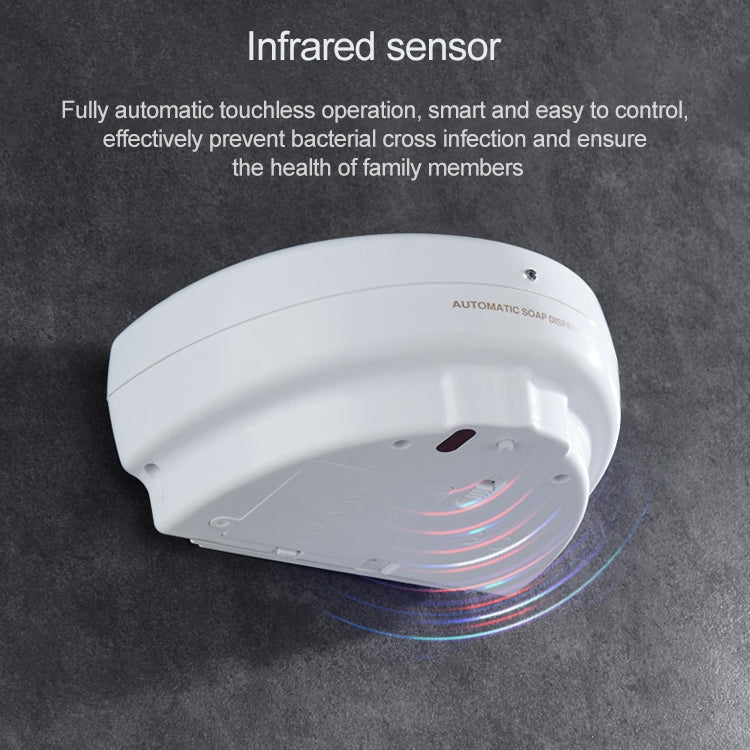 500ml Wall-mounted Plastic Automatic Induction Foam Soap Dispenser, 500ml Induction Foam Soap Dispenser