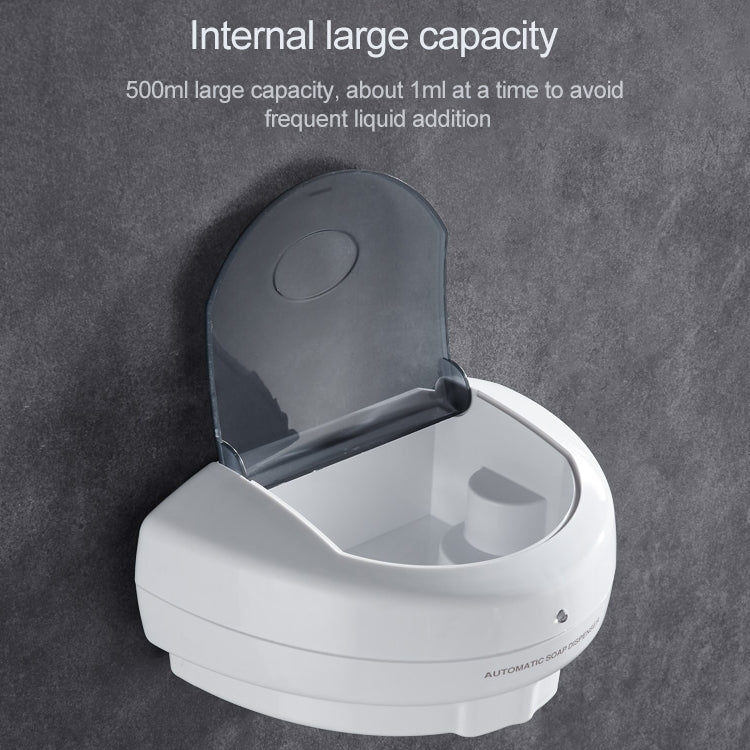 500ml Wall-mounted Plastic Automatic Induction Foam Soap Dispenser, 500ml Induction Foam Soap Dispenser