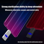 مصباح تعقيم محمول للغاية بمنفذ Type-C / USB-C، معقم UV للهواتف الذكية، Type-C