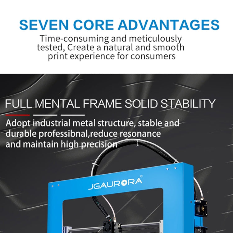 JGAURORA A1 Desktop High Precision Metal Plate Frame Three-Dimensional Physical 3D Printer