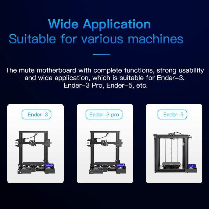 لوحة أم صامتة لطابعة ثلاثية الأبعاد Creality Ender-3 / 3Pro قطع وإكسسوارات