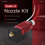 عدة رأس تسخين فوهة طارد 24 فولت 40 واط مع حساس حرارة وأنبوب تسخين لطابعة Ender-3 ثلاثية الأبعاد من Creality