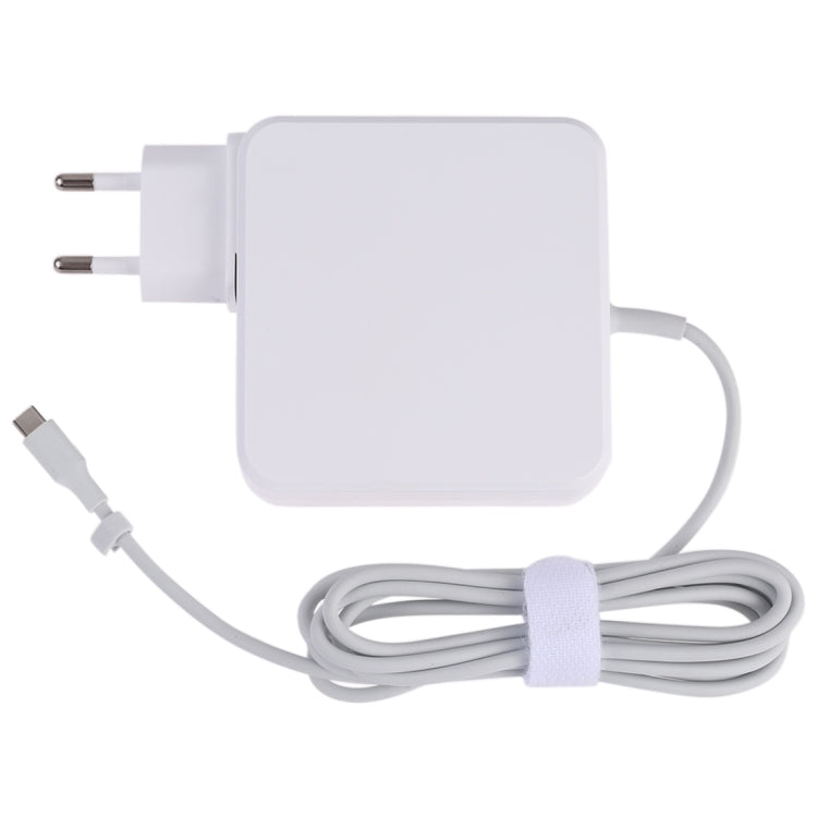 87W USB-C / Type-C Power Adapter Portable Charger with 1.8m Charging Cable, EU Plug