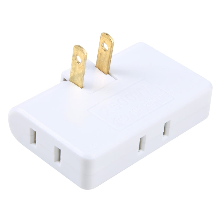 مقبس تمديد متعدد 1 إلى 3 بزاوية دوران 180 درجة، 15 أمبير، صغير ونحيف، قابس أمريكي، تيار متردد 110-220 فولت