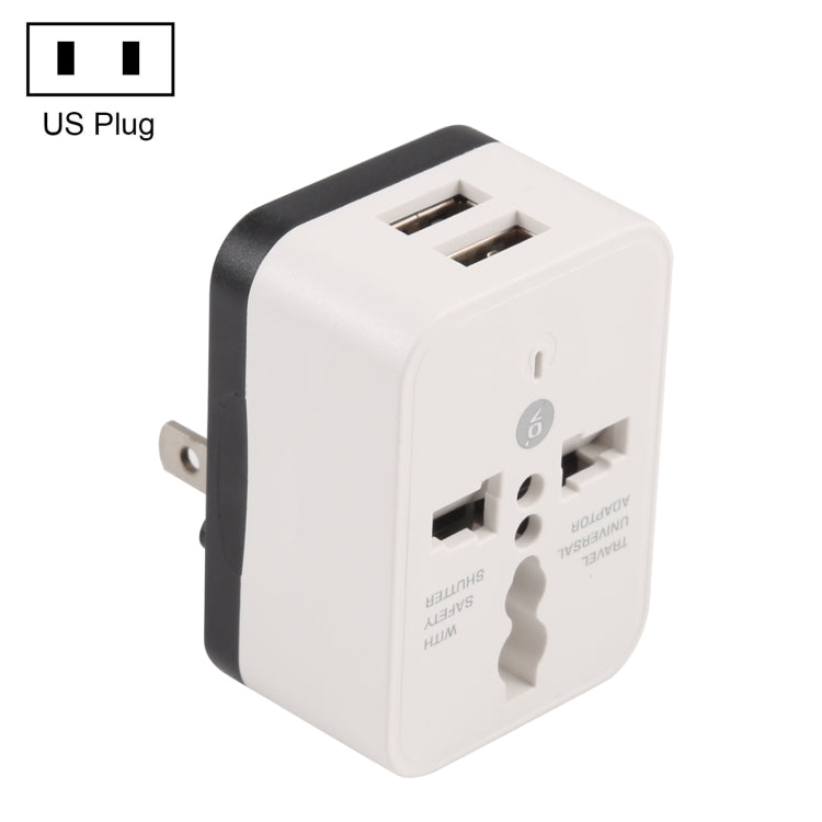 محول شاحن سفر بقابس مزدوج USB WN-2018، قابس الولايات المتحدة