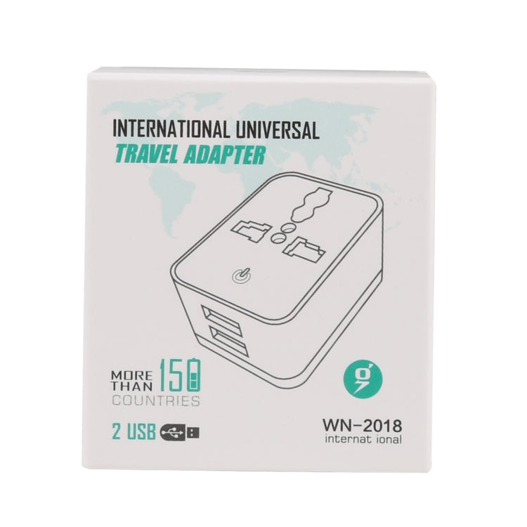 محول شاحن سفر بقابس مزدوج USB WN-2018، قابس الولايات المتحدة