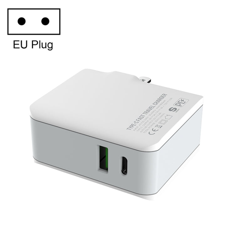 شاحن سفر سريع قابل للطي LDNIO A4403C 30W PD + Auto-id مع كابل USB-C / Type-C بطول 1 متر، قابس AU، مع كابل Type-C، 30W مع كابل Type-C