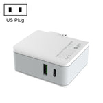 شاحن سفر سريع قابل للطي LDNIO A4403C 30W PD + Auto-id مع كابل USB-C / Type-C بطول 1 متر، قابس AU، مع كابل Type-C، 30W مع كابل Type-C