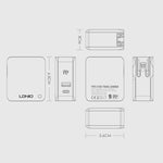 شاحن سفر سريع قابل للطي LDNIO A4403C 30W PD + Auto-id مع كابل Micro USB بطول 1 متر، قابس EU، مع كابل Micro USB