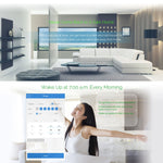 WS-EU-01 EWeLink APP & Touch Control 2A 1 Gang Tempered Glass Panel Smart Wall Switch, AC 90V-250V, EU Plug, 1 Gang