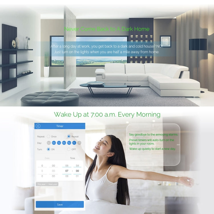 WS-EU-01 EWeLink APP & Touch Control 2A 1 Gang Tempered Glass Panel Smart Wall Switch, AC 90V-250V, EU Plug, 1 Gang
