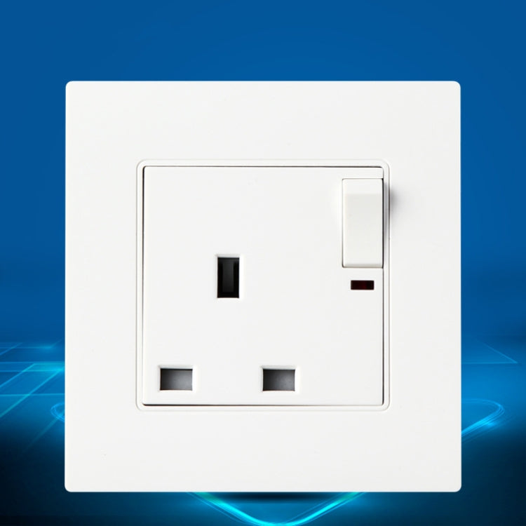 مقبس طاقة PC من النوع 86 بجهد 13A بثلاثة ثقوب مع مفتاح ضوء، قابس المملكة المتحدة