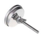 Stainless Steel Oven Thermometers BBQ Smoker Pit Grill Bimetallic Thermometer Temp Gauge Cooking Tools with Dual Display & Anti-fog Glass, WSS-411