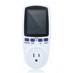 عداد طاقة بشاشة LCD بجهد AC 120V 60Hz بحد أقصى 15A، مراقب استخدام الكهرباء وواط وأمبير وفولت، مقبس US، AC 120V مقبس US
