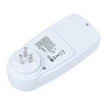 عداد طاقة بشاشة LCD بجهد AC 120V 60Hz بحد أقصى 15A، مراقب استخدام الكهرباء وواط وأمبير وفولت، مقبس US، AC 120V مقبس US