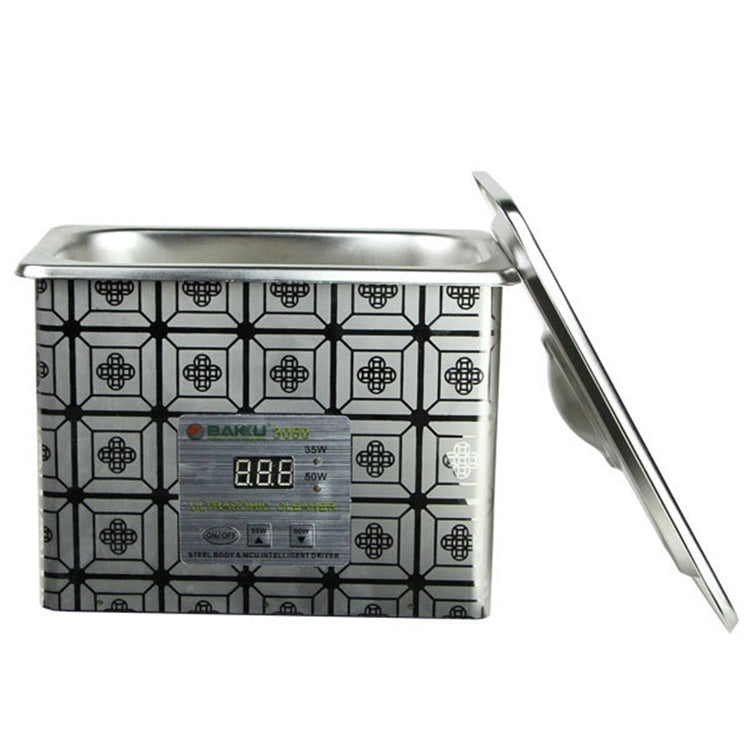 BAKU BK-3050 35W / 50W Adjustable 0.8L LCD Display Ultrasonic Cleaner, AC 220V, BK-3050 35W / 50W 0.8L 220V