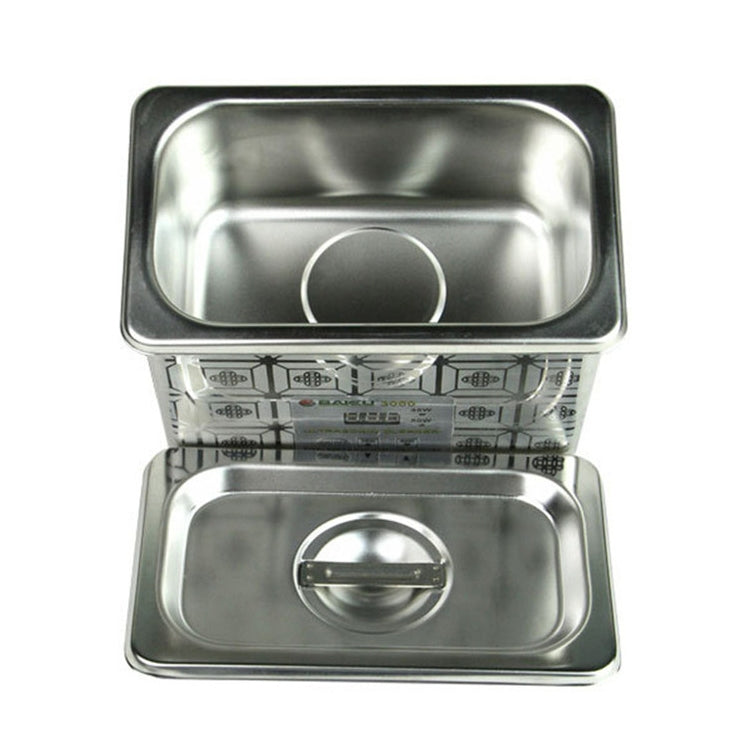 BAKU BK-3050 35W / 50W Adjustable 0.8L LCD Display Ultrasonic Cleaner, AC 220V, BK-3050 35W / 50W 0.8L 220V