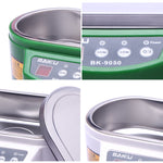 BAKU BK-9050 30W / 50W Adjustable 0.6L LCD Display Ultrasonic Cleaner, AC 110V, BK-9050 30W / 50W 0.6L 110V Green, BK-9050 30W / 50W 0.6L 110V White