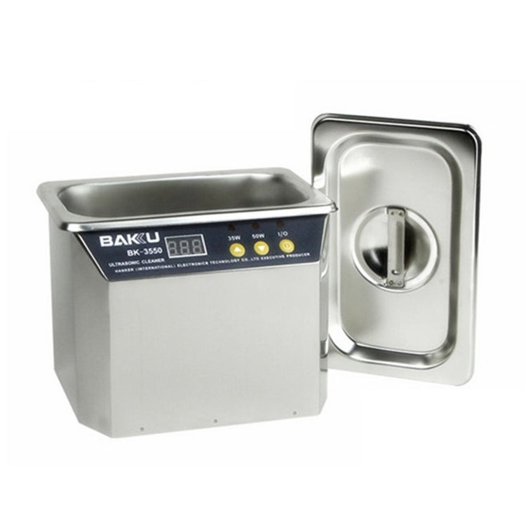 BAKU BK-3550 35W / 50W Adjustable 0.8L LCD Display Ultrasonic Cleaner, AC 220V, EU Plug, BK-3550 35W / 50W 0.8L 220V