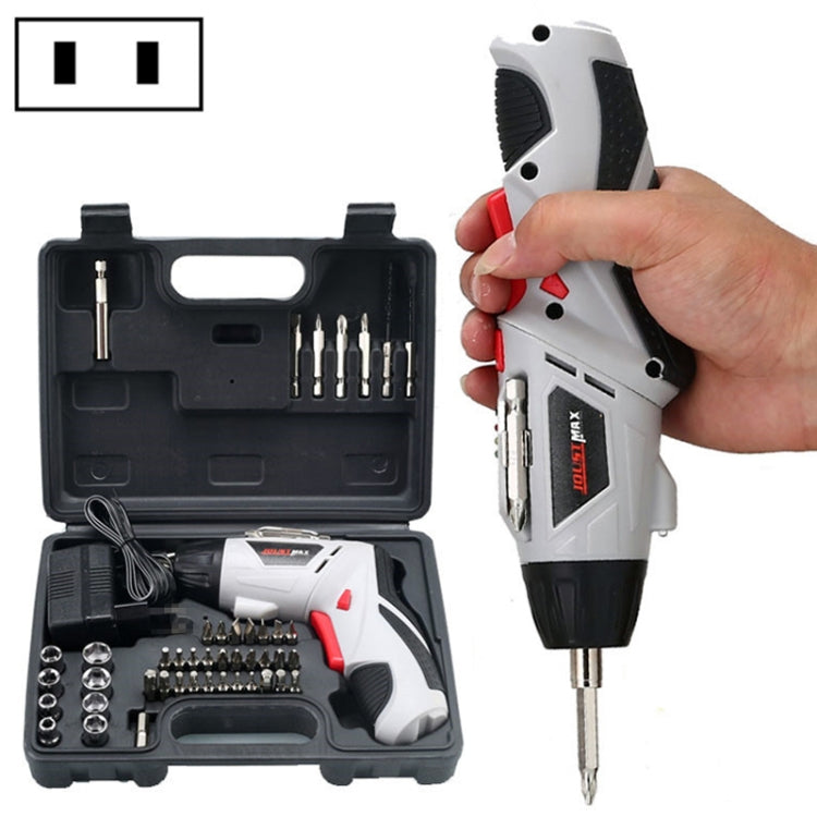 4.8V Multi-functional Household Electric Screwdriver Electric Drill Electric Screwdriver Set US Plug, US Plug