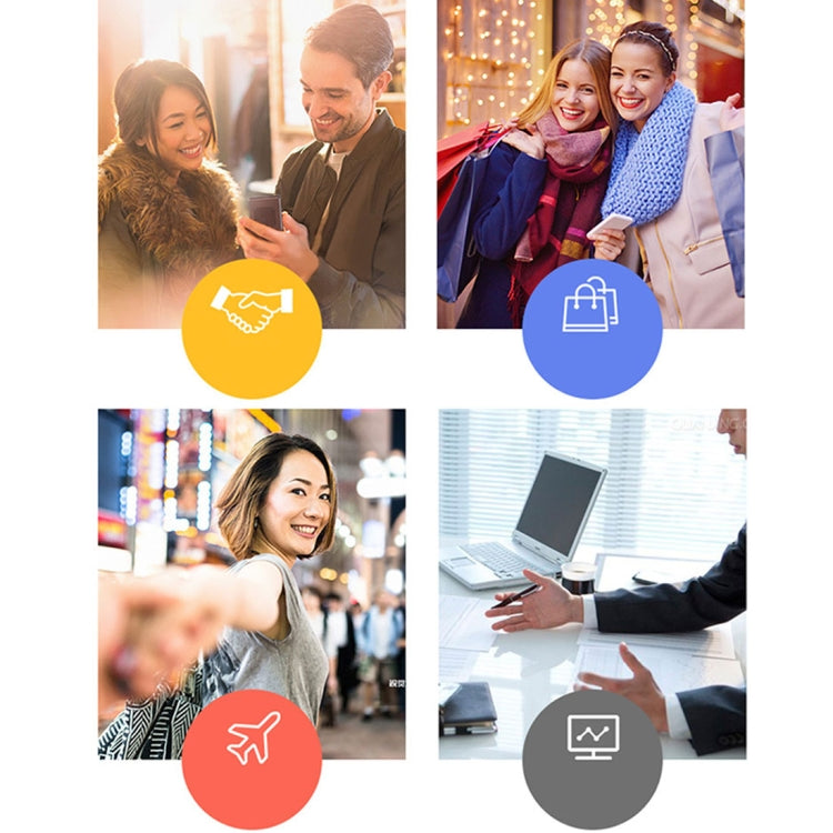 T8 Handheld Pocket Smart Voice Translator Real Time Speech Translation Translator with Dual Mic, Support 33 Languages