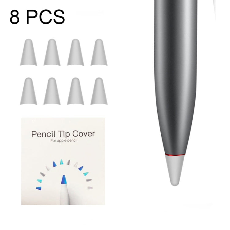 8 قطع أغطية رأس قلم M مقاومة للانزلاق وكتم الصوت ومقاومة للتآكل لـ M-pencil Lite