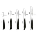 5 in 1 QST EXPRESS Art Supplies Paint Toning Stainless Steel Scraper, 5 in 1 (Black)