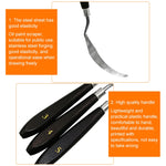 5 in 1 QST EXPRESS Art Supplies Paint Toning Stainless Steel Scraper, 5 in 1 (Black)