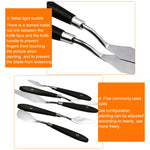 5 in 1 QST EXPRESS Art Supplies Paint Toning Stainless Steel Scraper, 5 in 1 (Black)